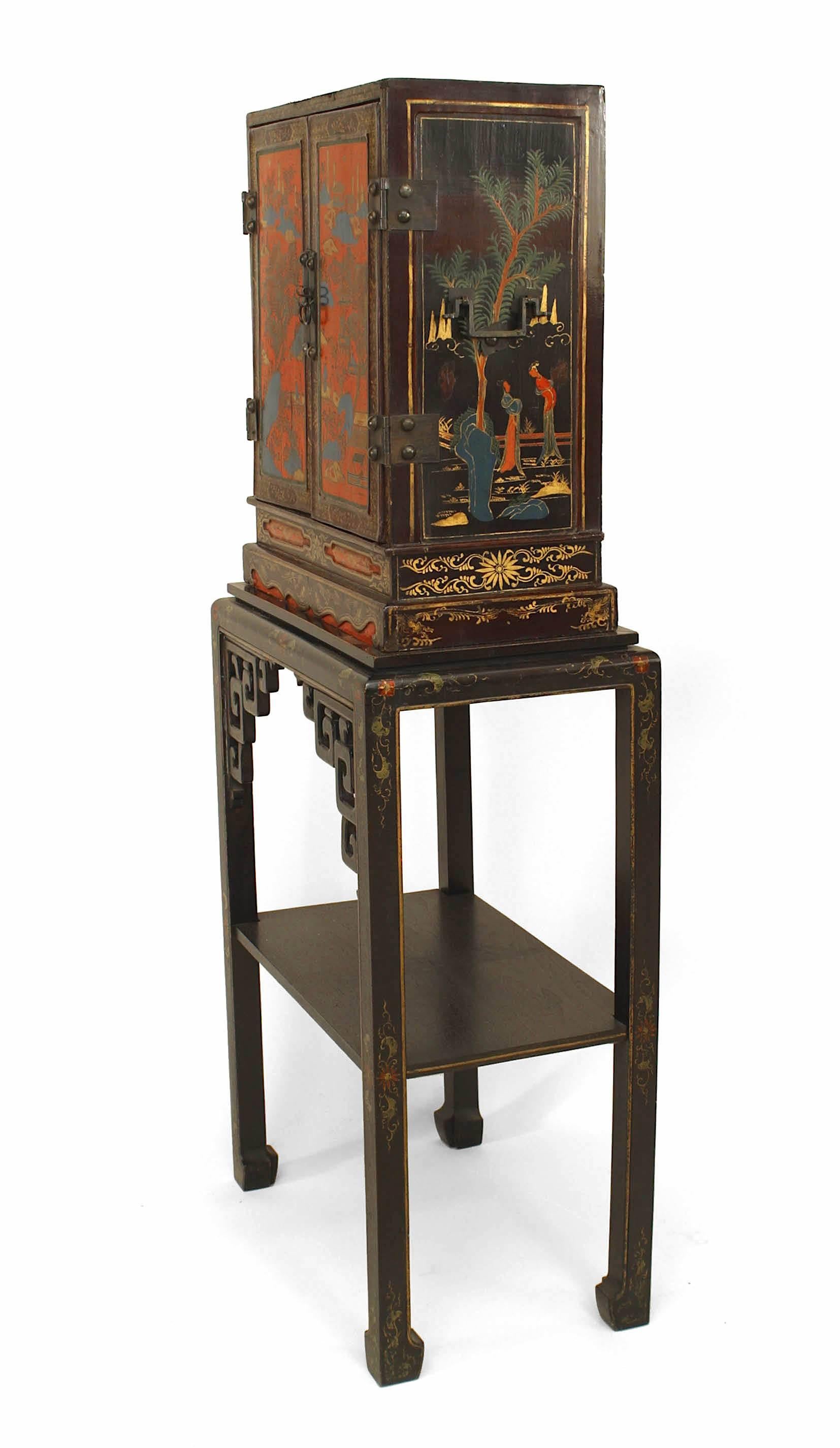 lacquered chinese cabinet