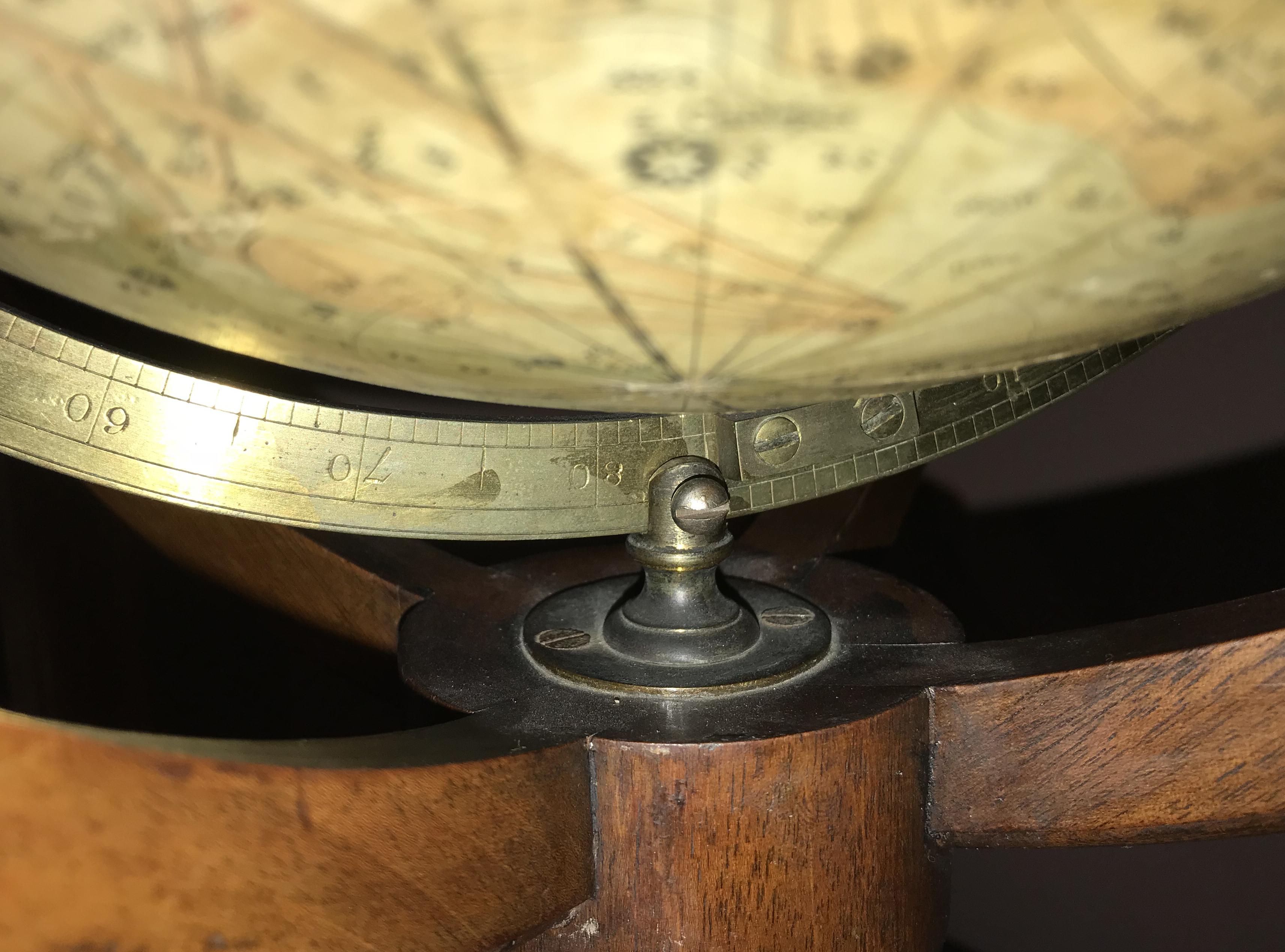 Paire de globes de table célestes/terrestres anglais J & W Cary du 19ème siècle en vente 10
