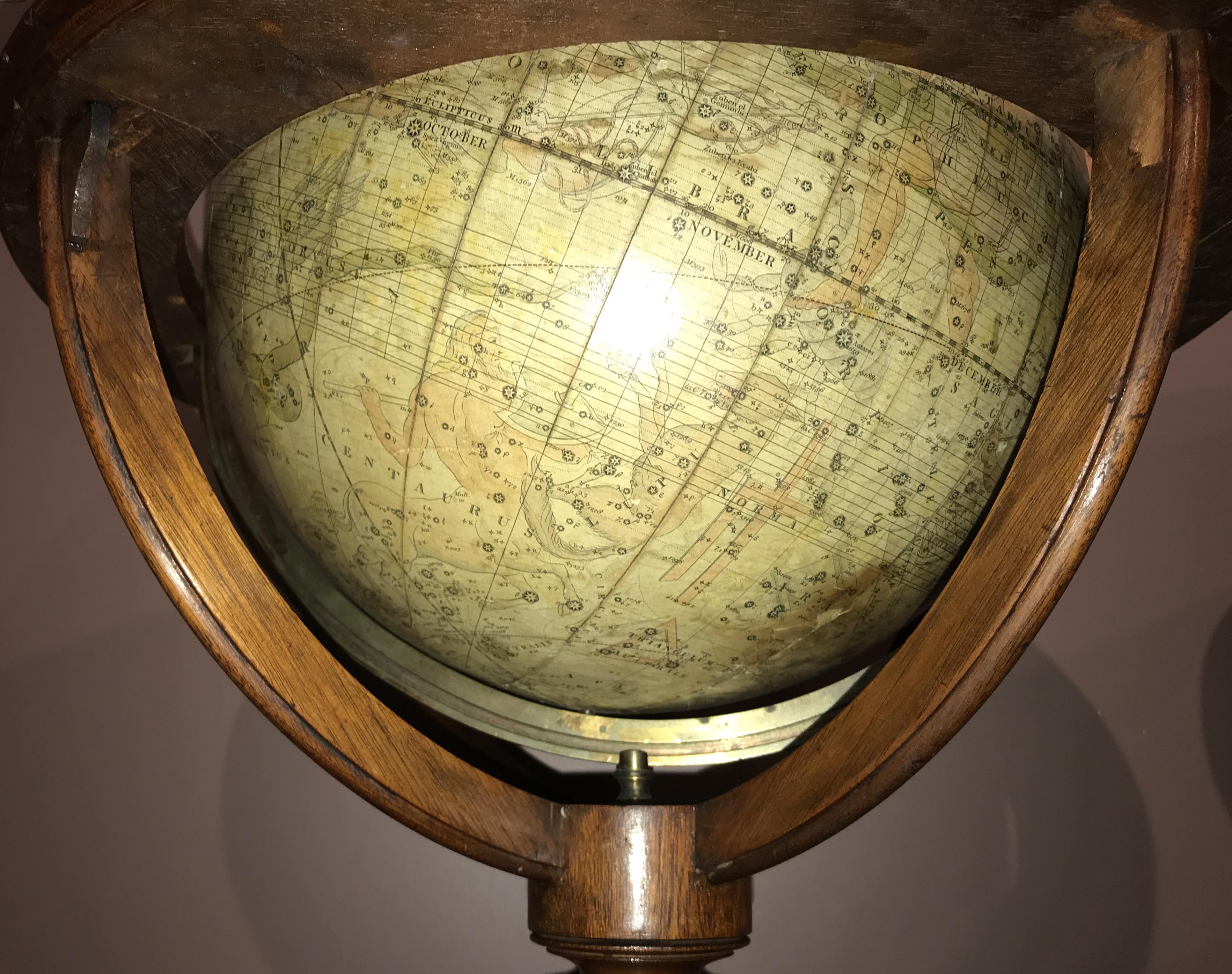 Pair of 19th Century English J & W Cary Celestial/Terrestrial Table Model Globes For Sale 1