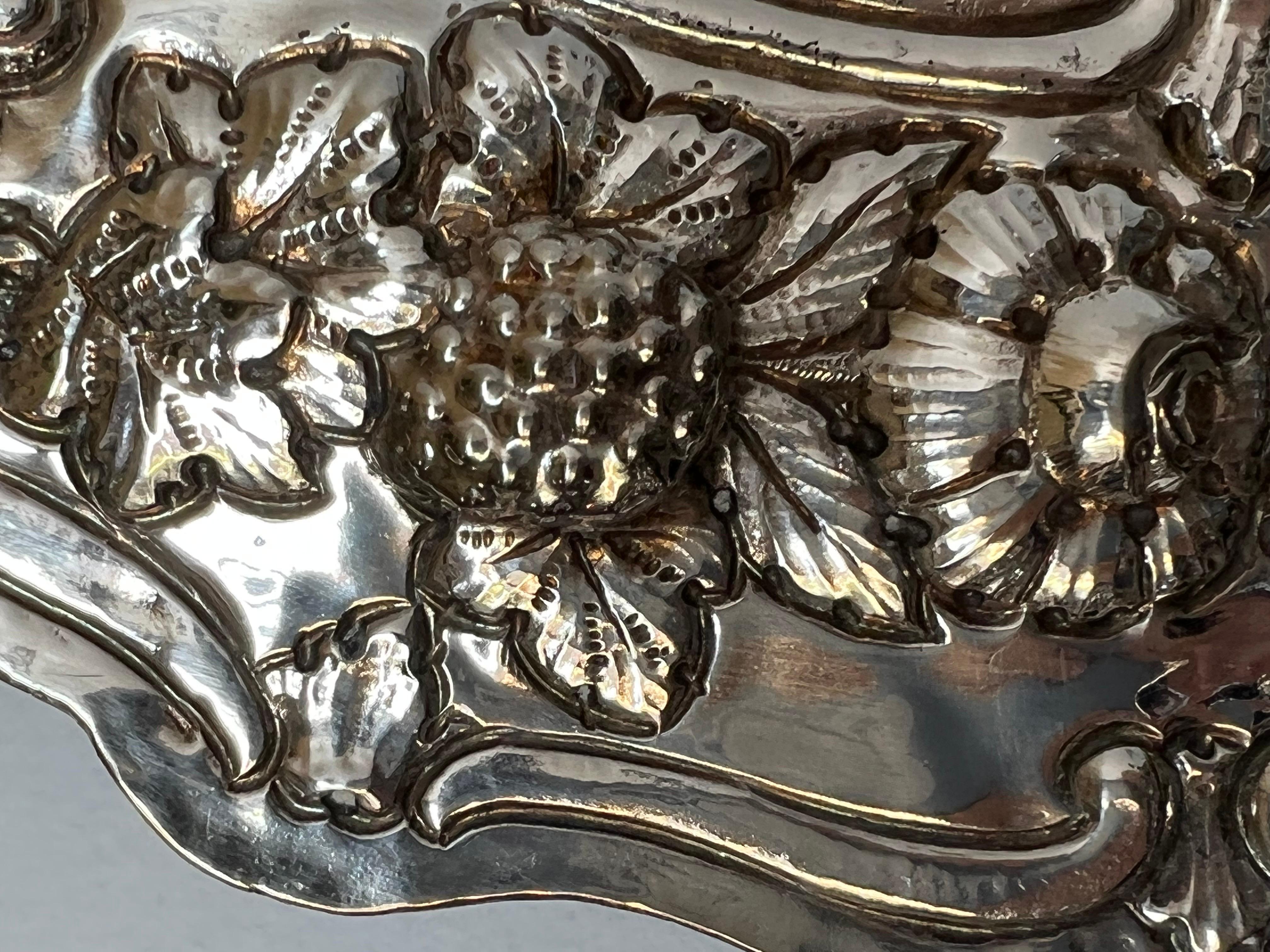 Pair of 19th C. English Silvered Sconces For Sale 5