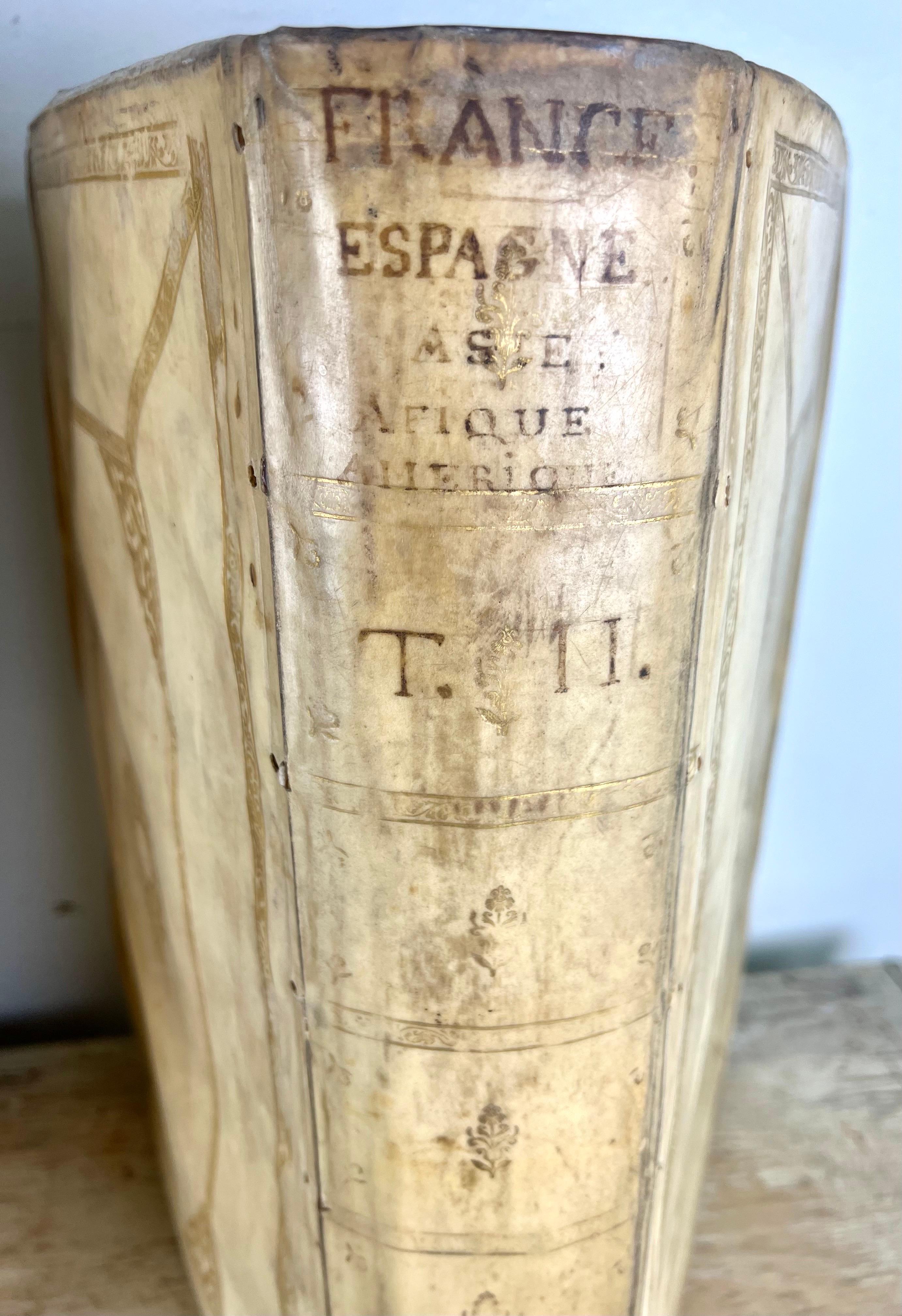 Provincial français Paire de boîtes à livres en velum françaises du C.C.  en vente