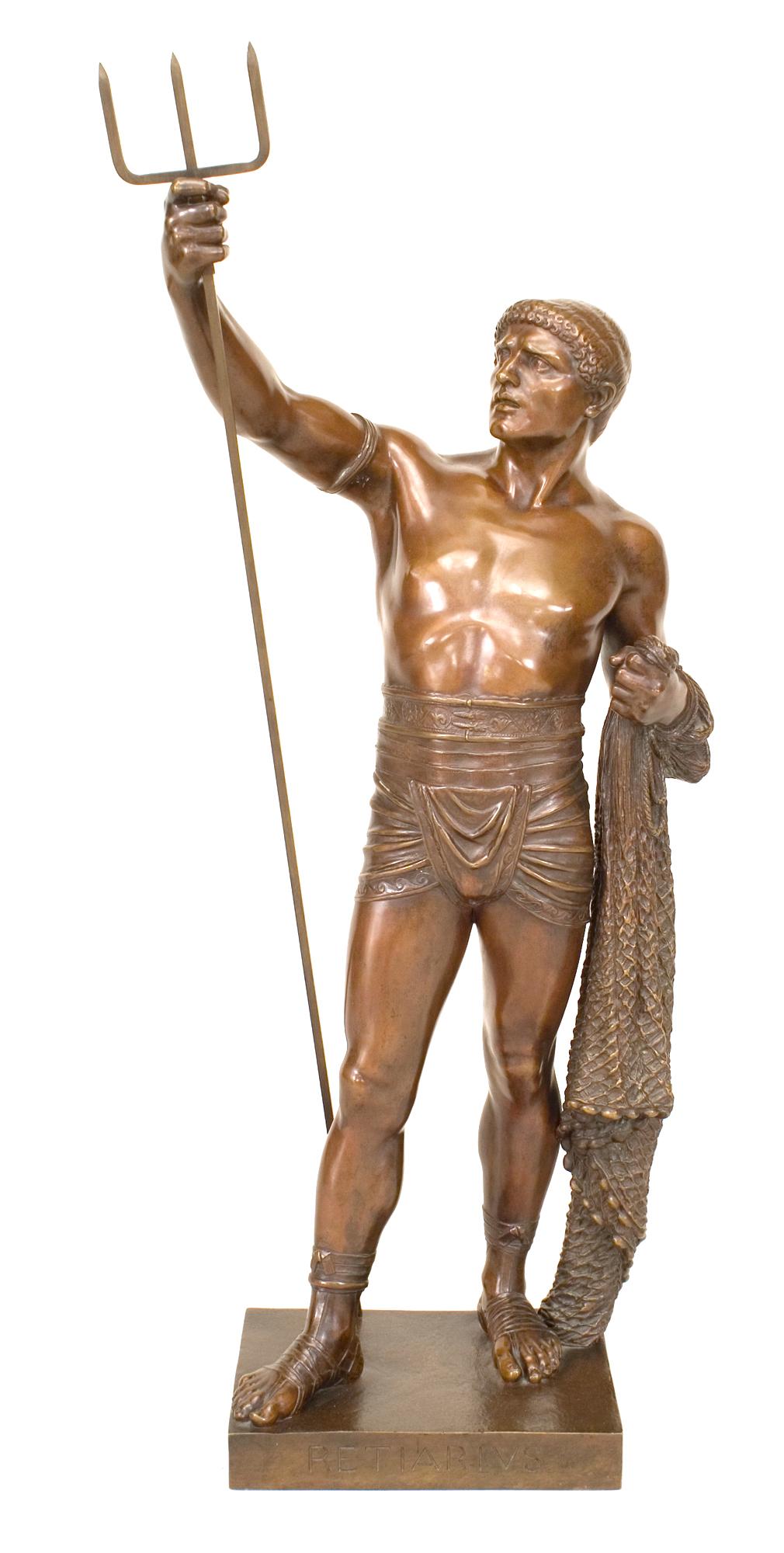 Paar Gladiator-Figuren aus Bronze von E. Guillemin (Viktorianisch) im Angebot