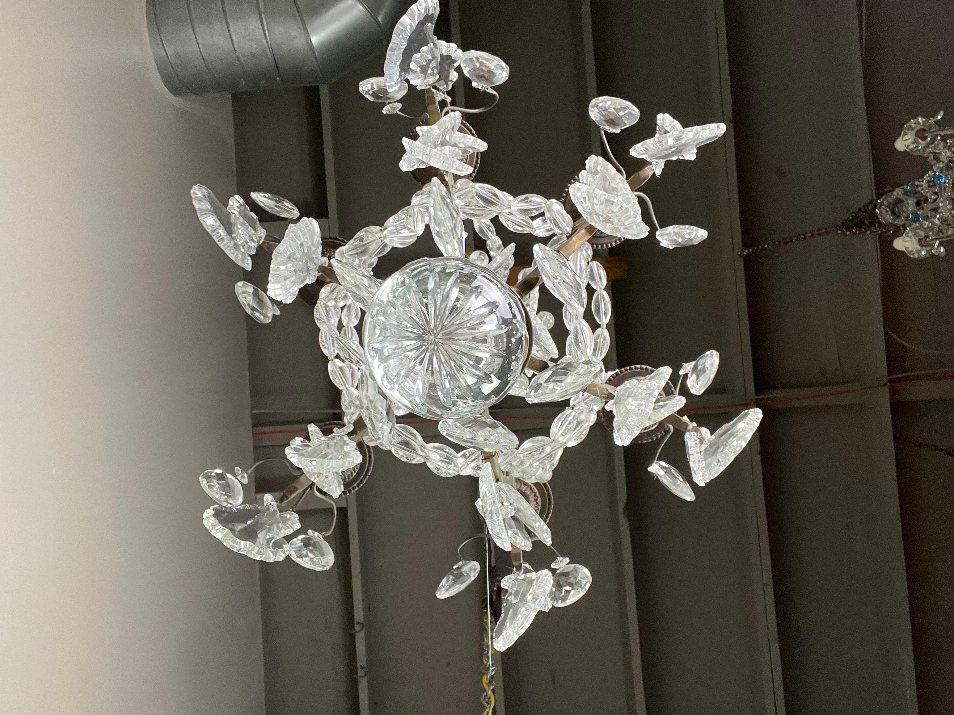 Pair of 19th C .French Crystal Chandeliers 4