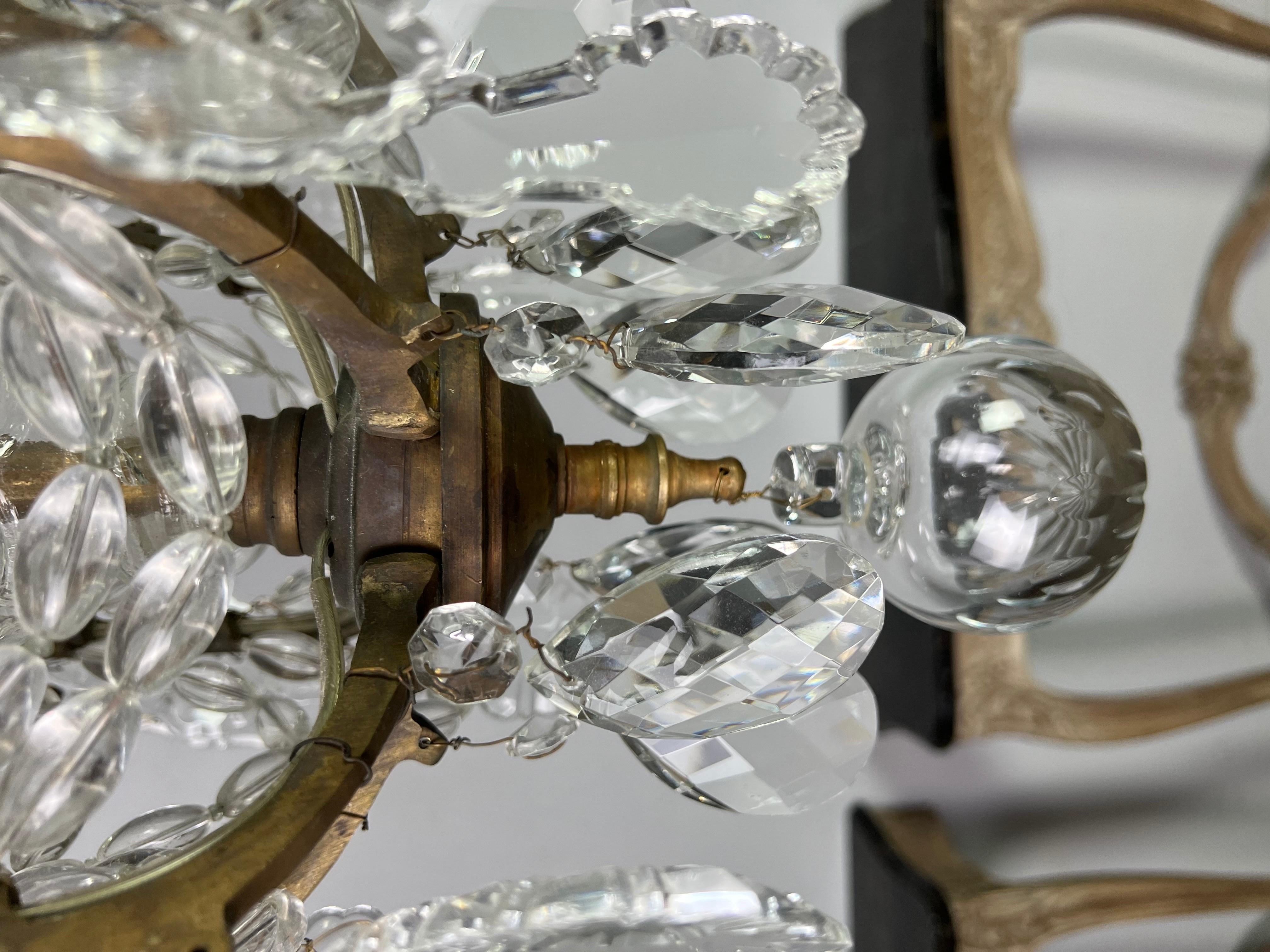 Pair of 19th C .French Crystal Chandeliers 5