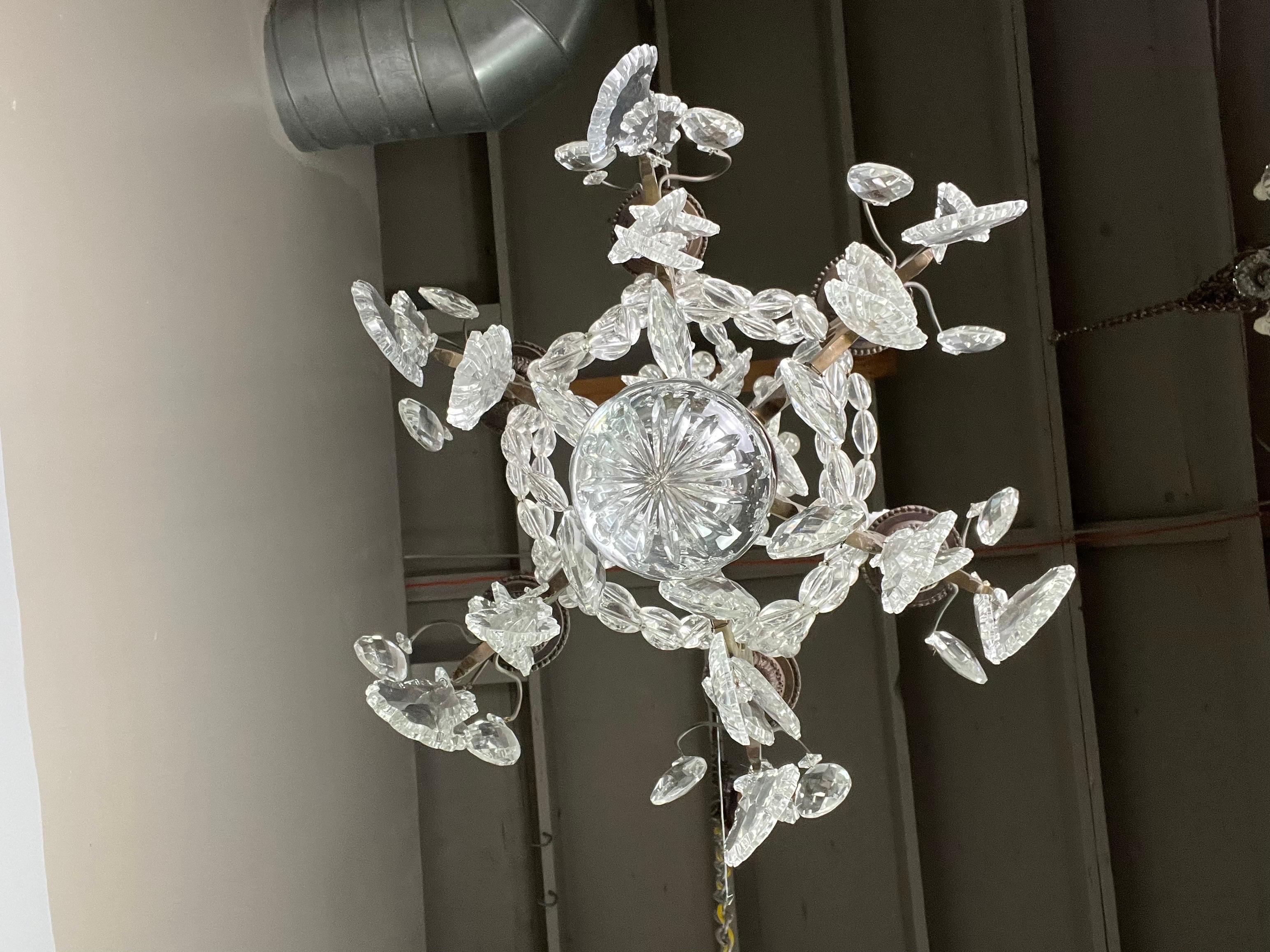 Pair of 19th C .French Crystal Chandeliers 7