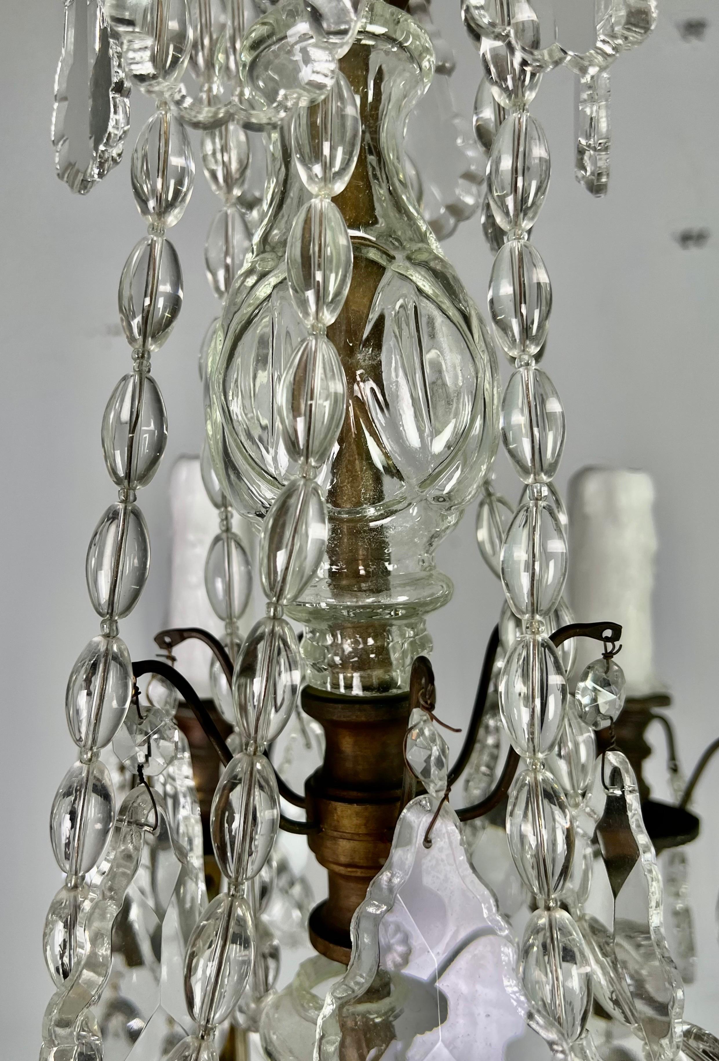 Pair of 19th C .French Crystal Chandeliers 9