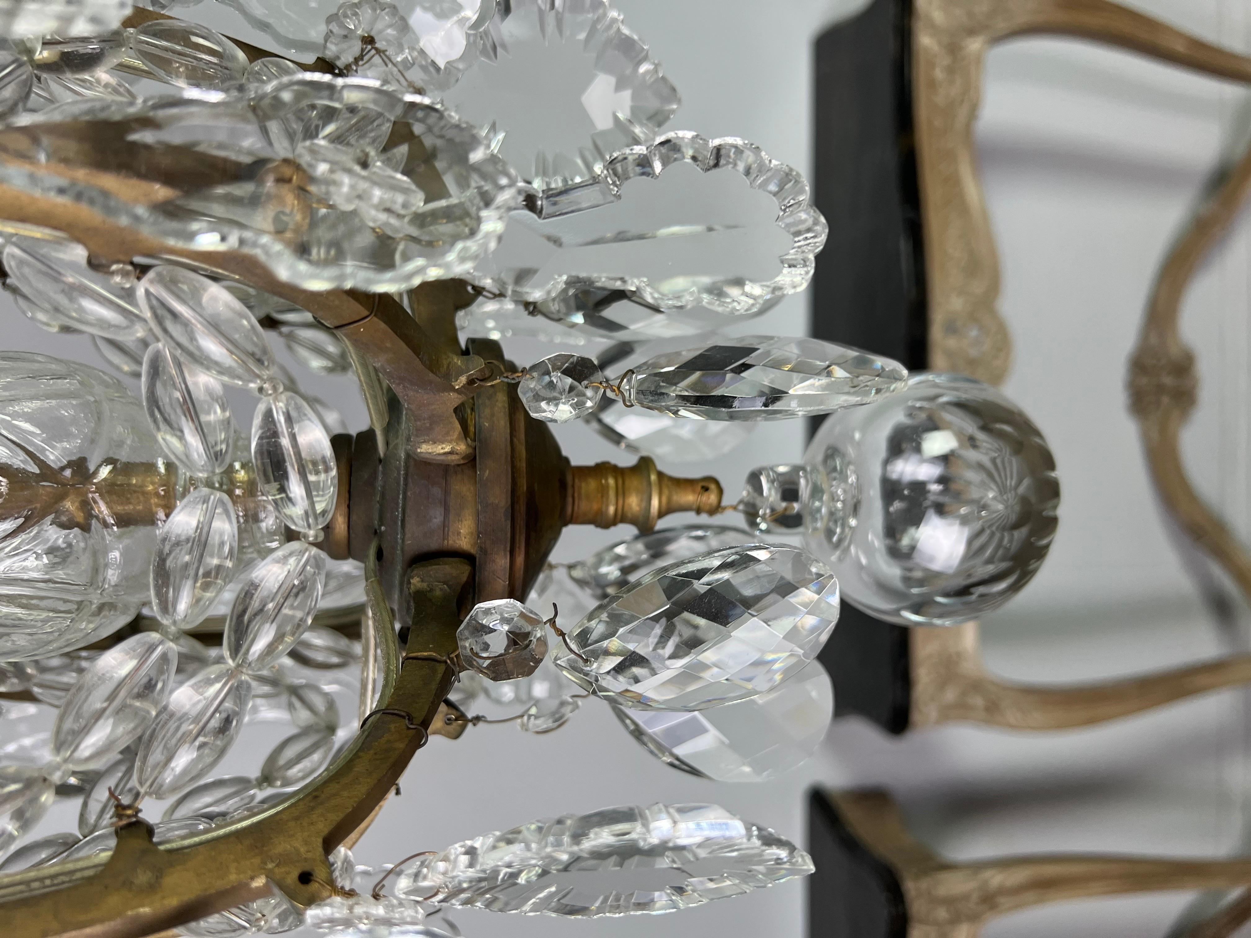 Pair of 19th C .French Crystal Chandeliers 3