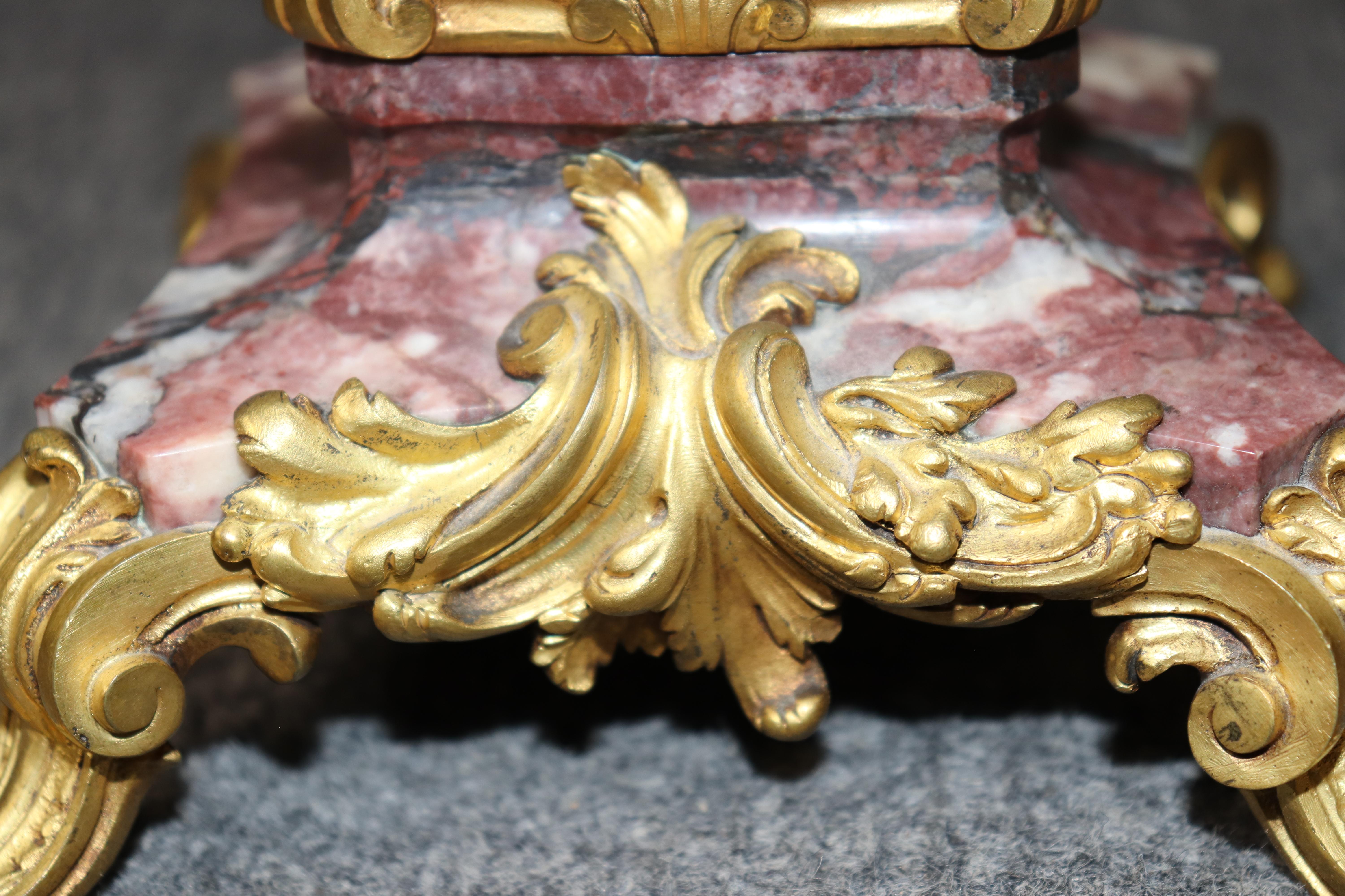 Pair of 19th C. French Louis XV Style Bronze Mounted Candelabras By Susse Frères For Sale 6