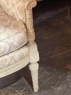 Pair of 19th c. French Louis XVI Armchairs