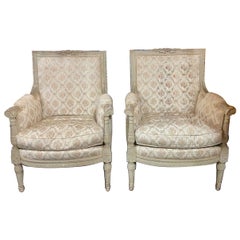 Pair of 19th c. French Louis XVI Armchairs