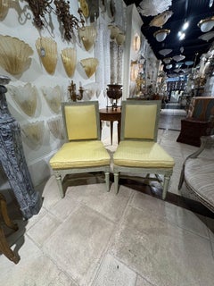 Pair of 19th c. French Louis XVI Side Chairs