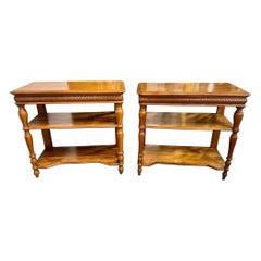 Pair of 19th c. French Oak Etageres