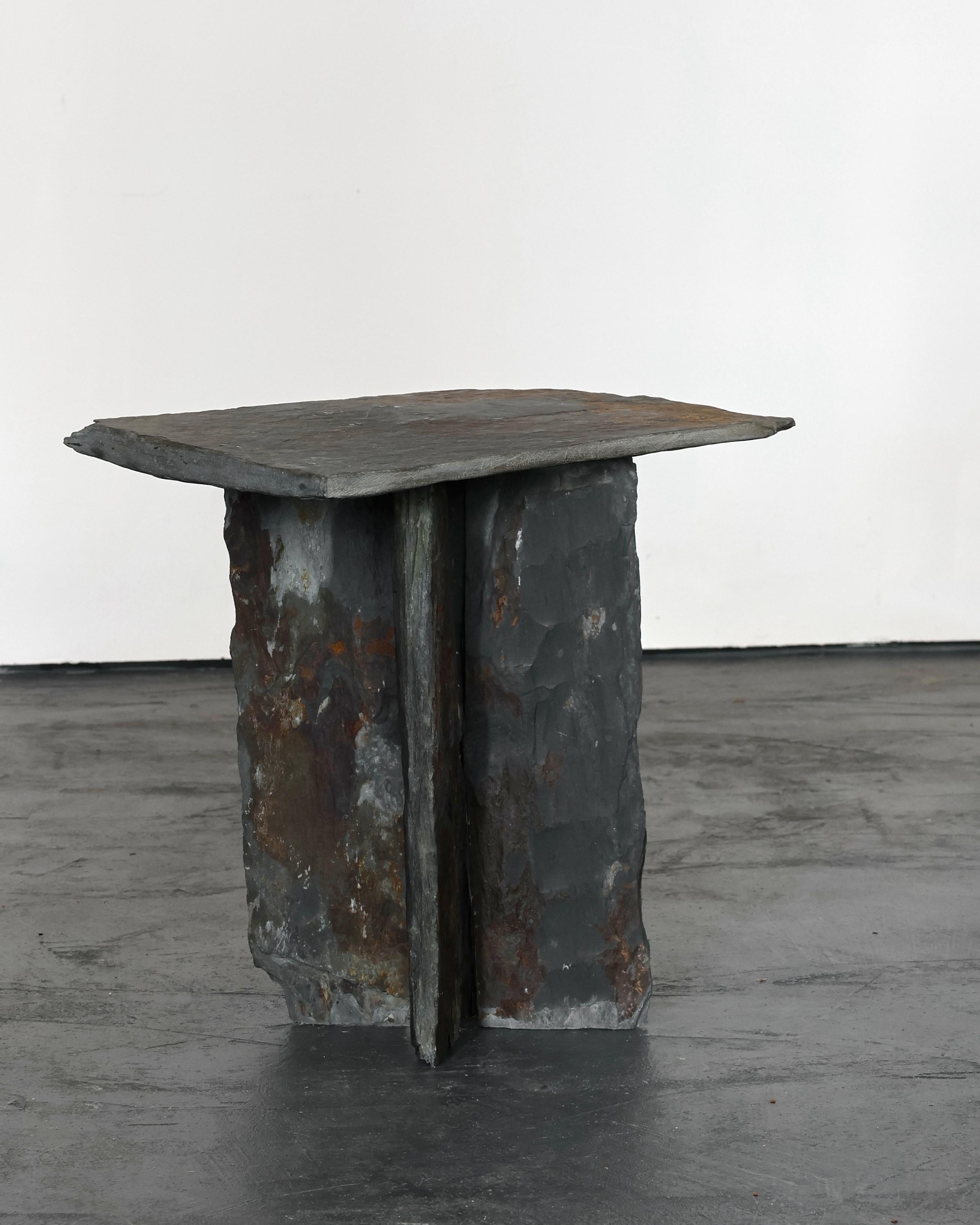 Pair of 19th C. French Slate Side Tables In Good Condition For Sale In London, GB