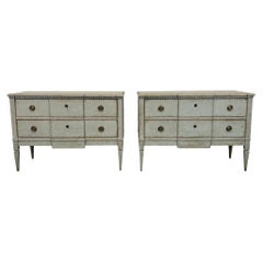 Pair of 19th c. Gustavian-style Chests of Drawers