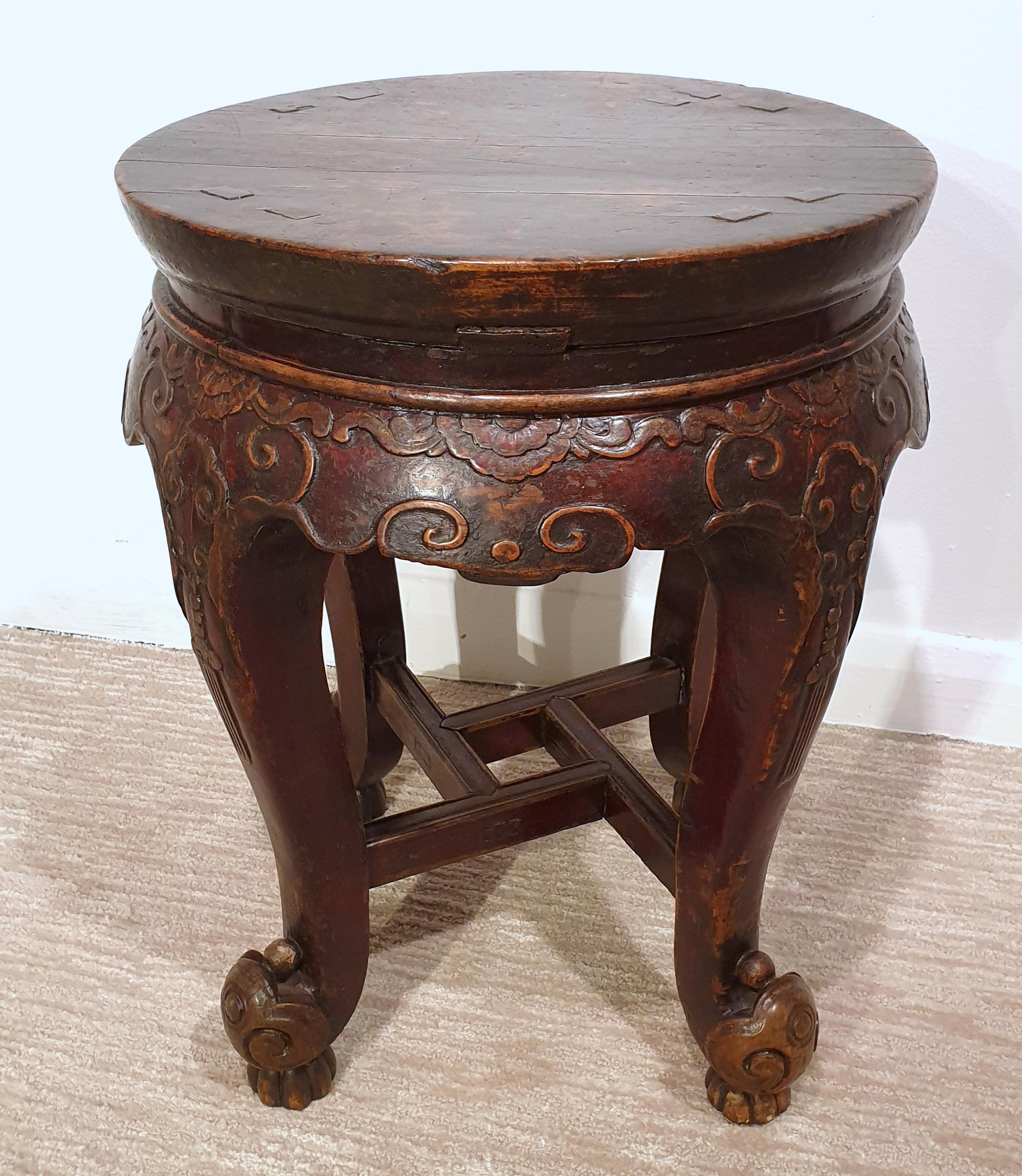 Pair of 19th Century Hardwood Chinese Stands 1