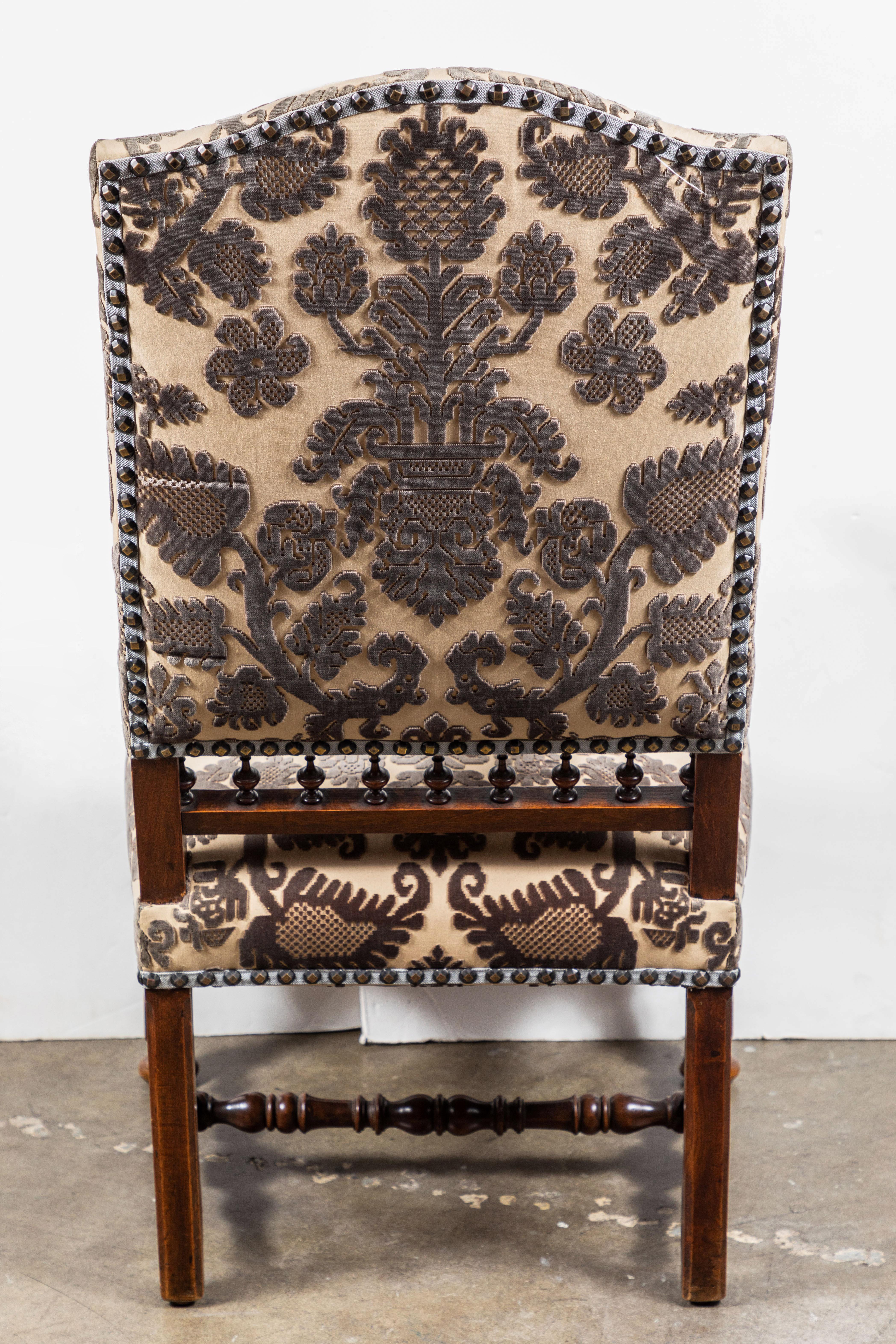 Italian Pair 19th Century Hall Chairs For Sale