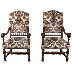 Pair 19th Century Hall Chairs