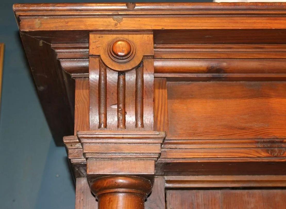 19th Century Pair of 19th c Italian Cabinets with Solomonic Columns For Sale