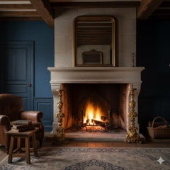 Coppia di candelabri da terra in legno dorato del XIX secolo Torchiere