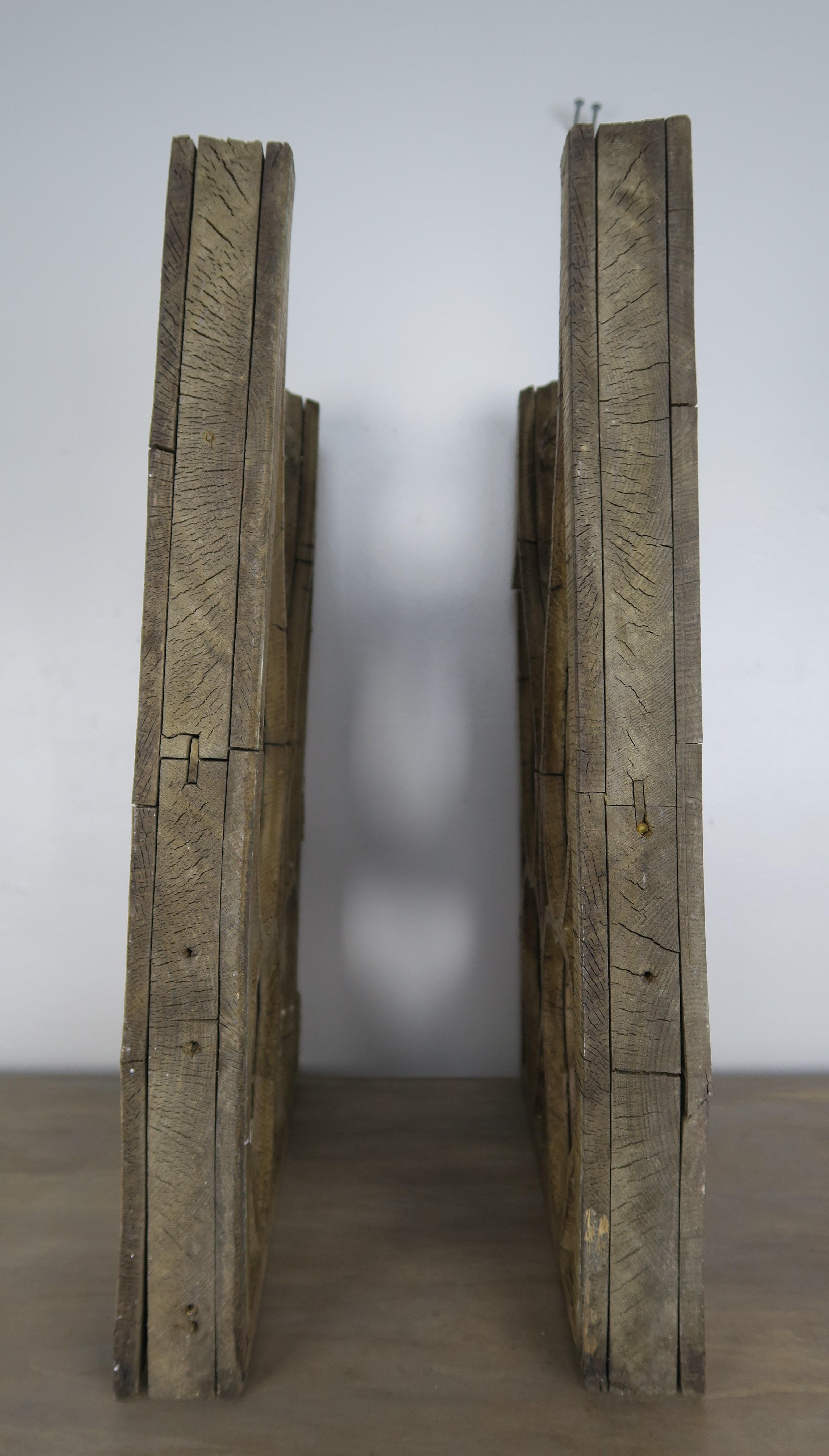 Pair of 19th Century Italian Gothic Style Wood Fragments 4