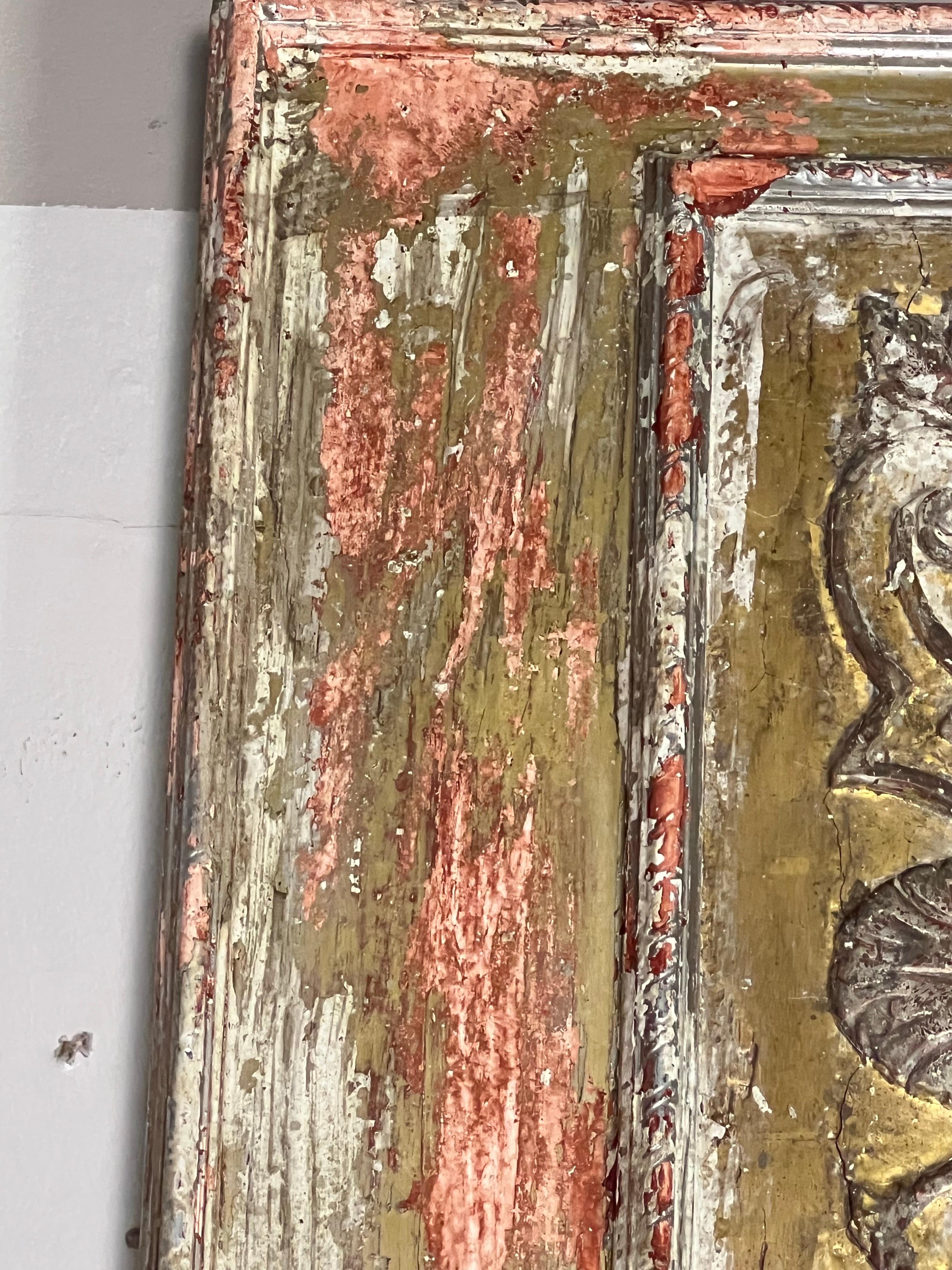 Pair of 19th C. Italian Painted & Gilt Mirrors 12