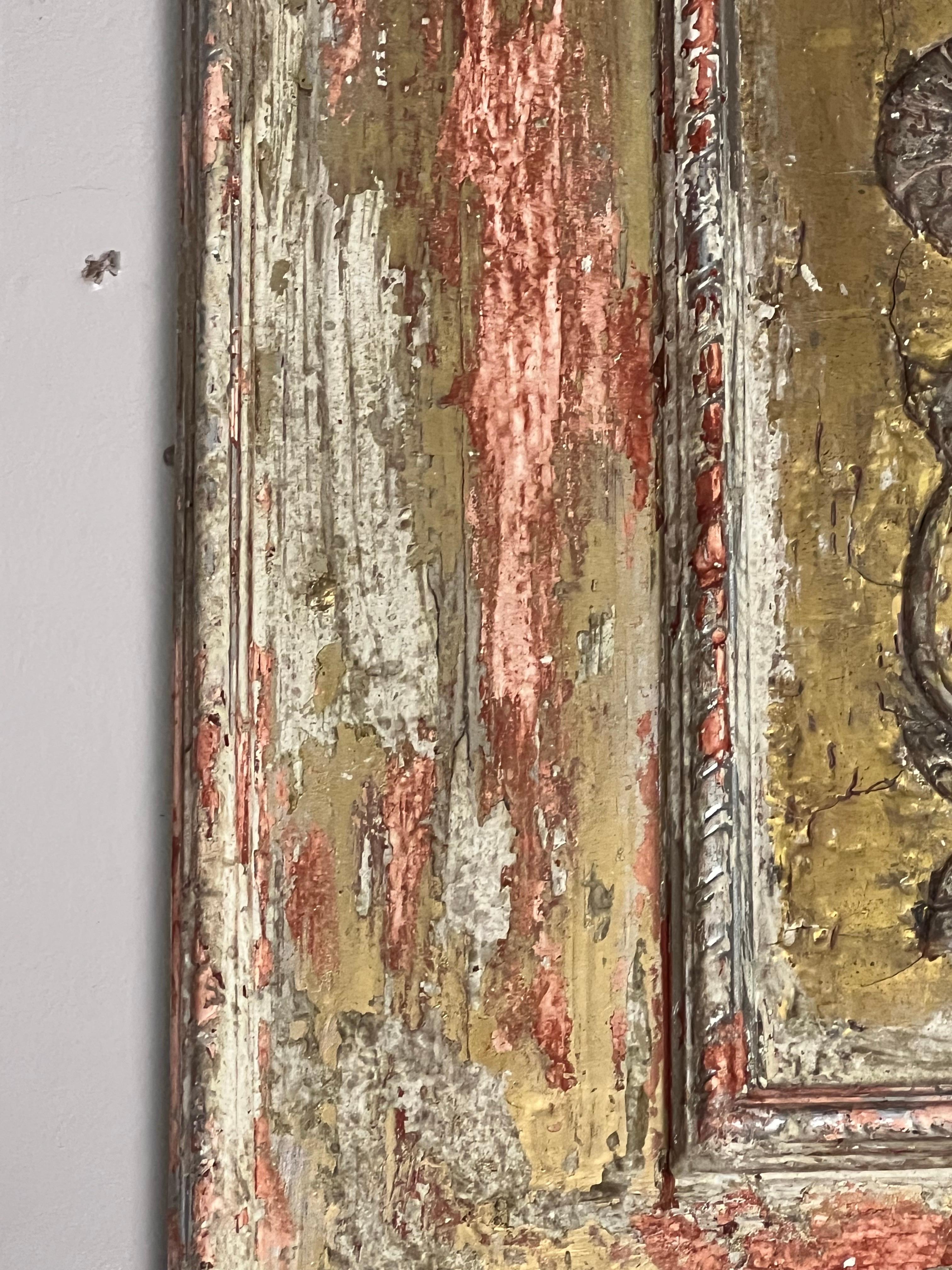 Pair of 19th C. Italian Painted & Gilt Mirrors 1