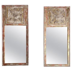 Pair of 19th C. Italian Painted
Gilt Mirrors Antique Pair of 19th C. Italian Painted
Gilt Mirrors