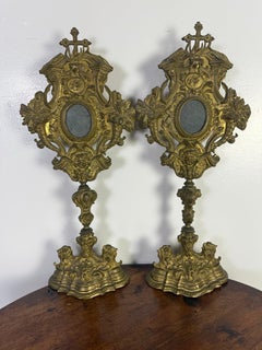 Coppia di Reliquiari italiani del XIX secolo