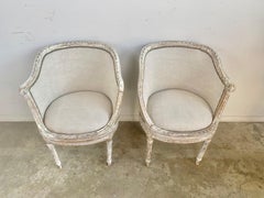 Pair of 19th C. Petite French Armchairs