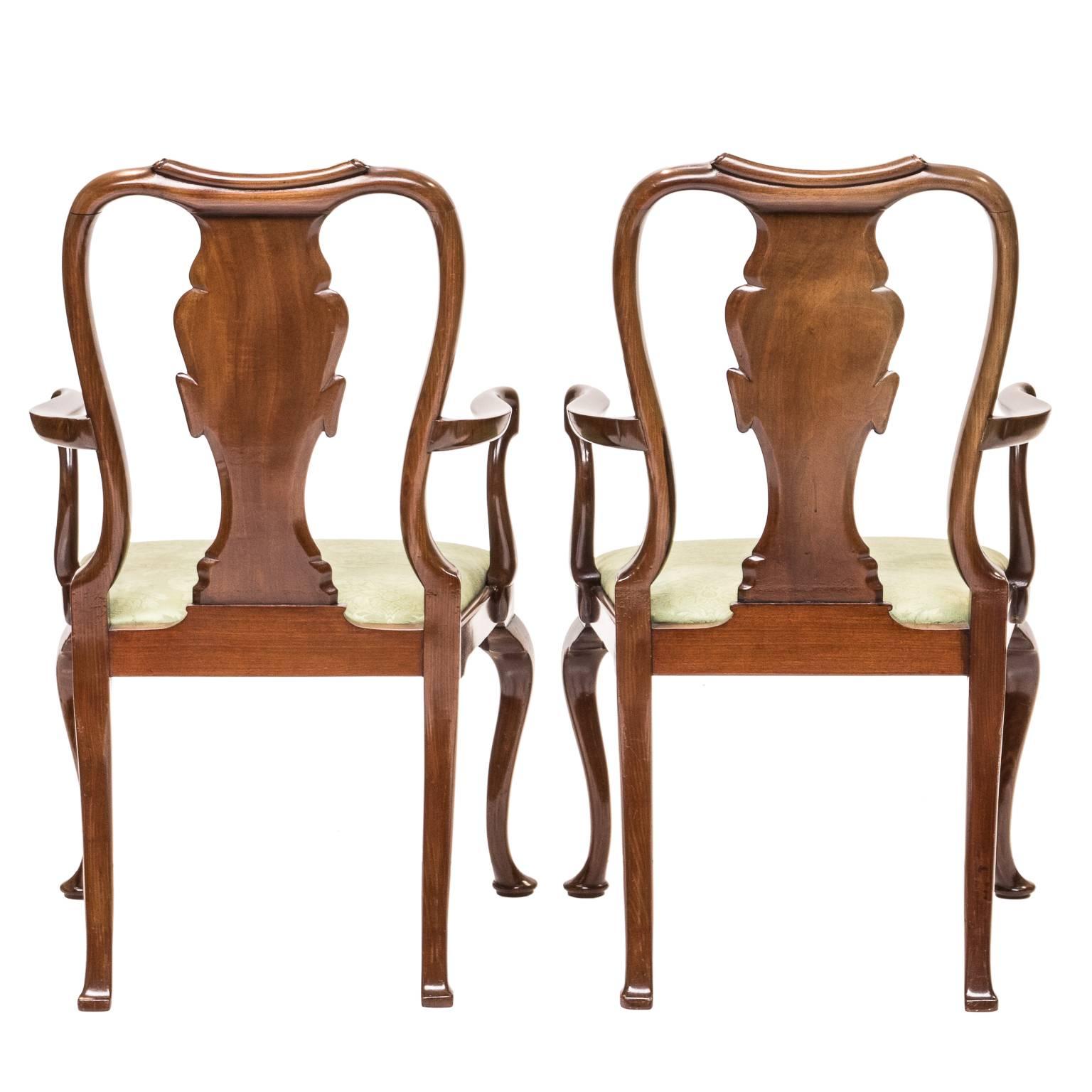English Pair of 19th Century Queen Anne Childs Chairs