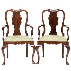 Pair of 19th Century Queen Anne Childs Chairs