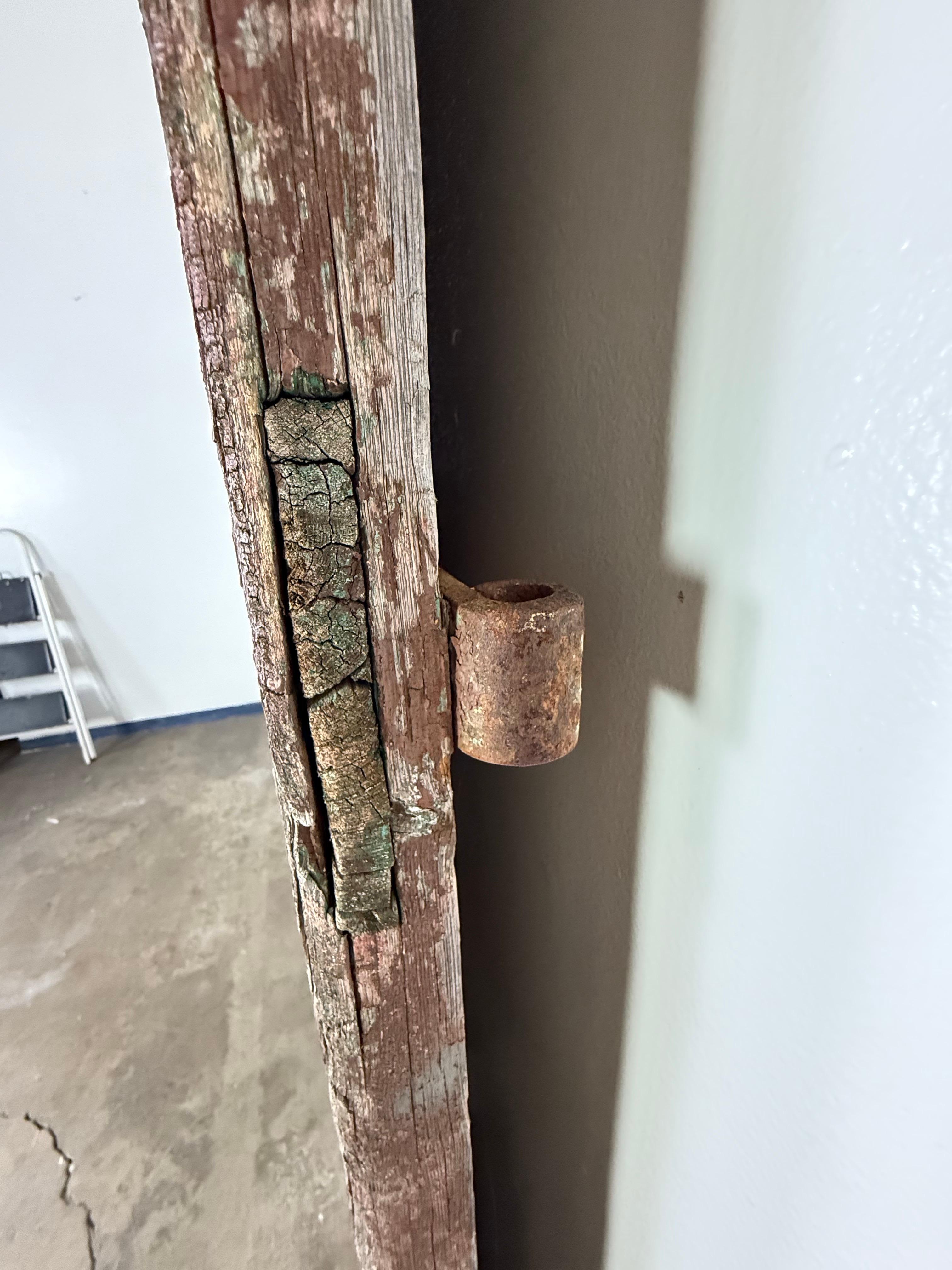 Coppia di porte dipinte in stile rustico del 19° secolo in vendita 5