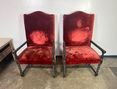 Paar spanische Sessel aus dem 19.