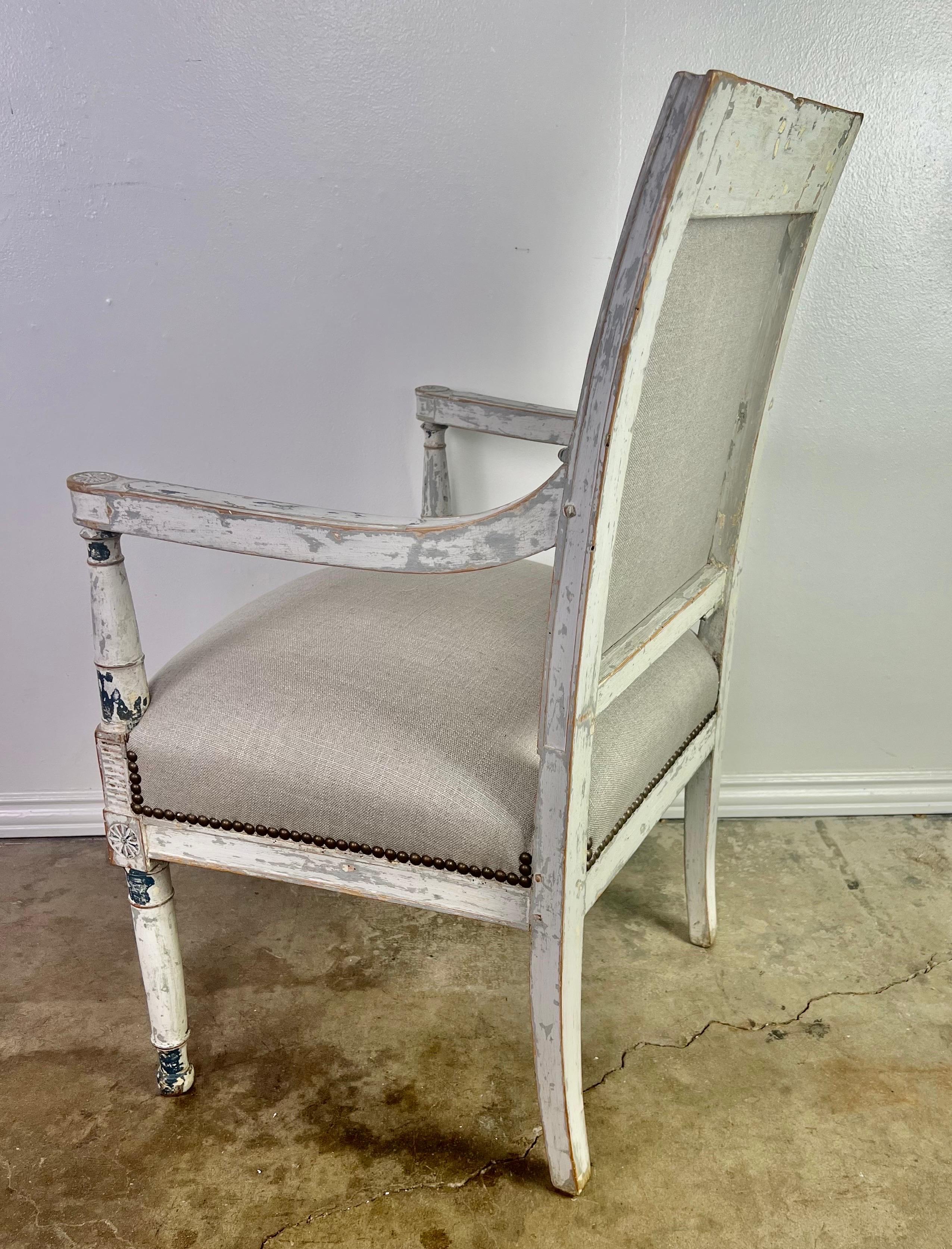 Paire de fauteuils suédois du 19ème siècle  en vente 8