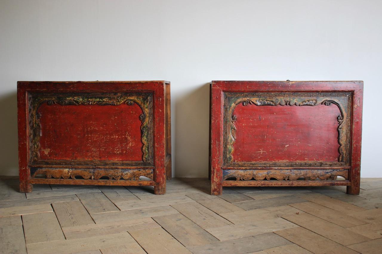 Pair of 19th Century Chinese Console Tables For Sale 1