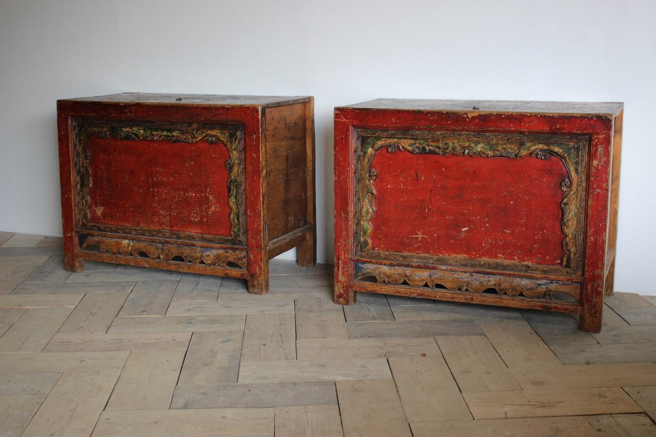 Pair of 19th Century Chinese Console Tables For Sale 3