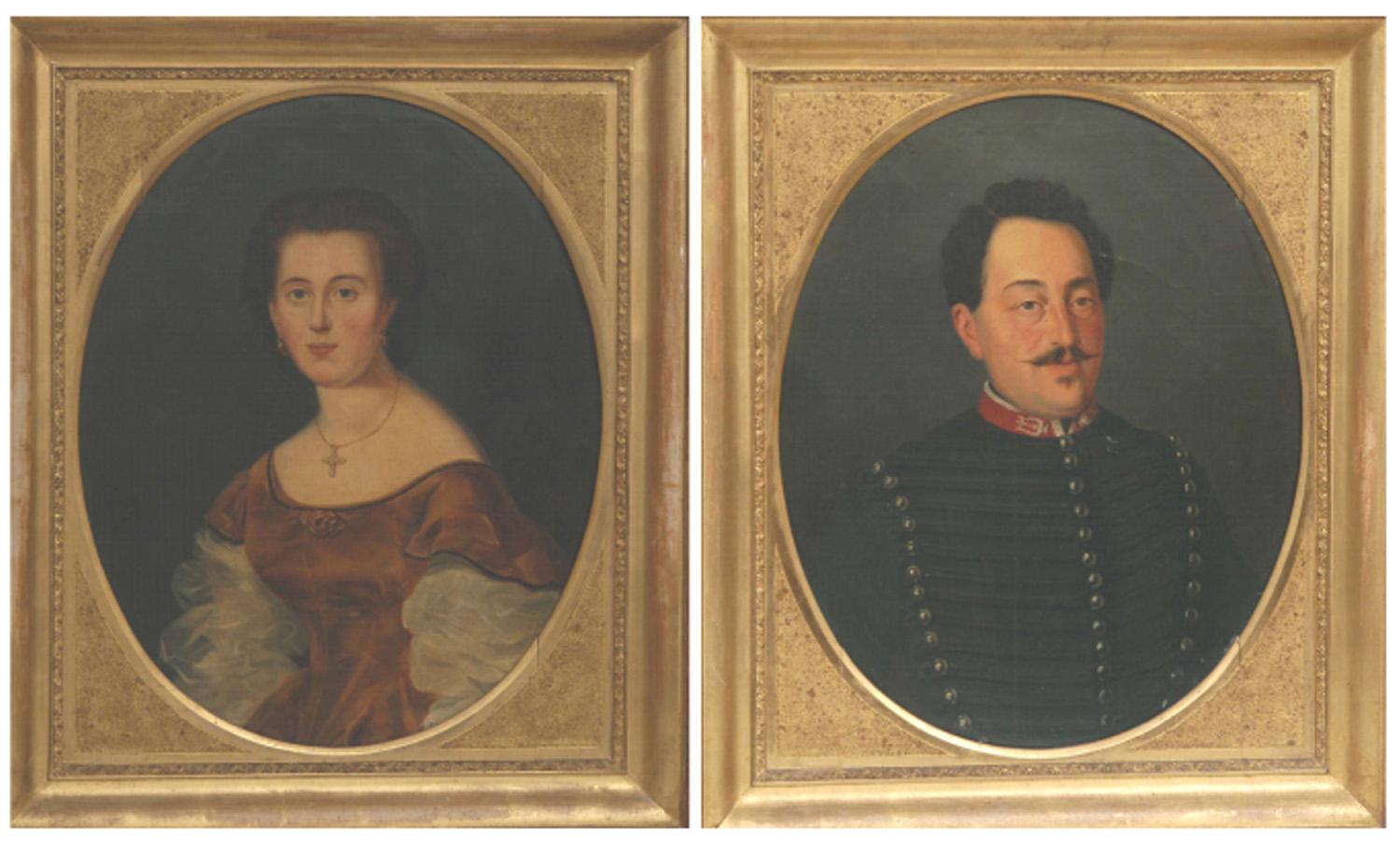 Pair of 19th Century Napoleon III Portrait, Oil on Canvas In Good Condition For Sale In Lentate sul Seveso (Mb), IT