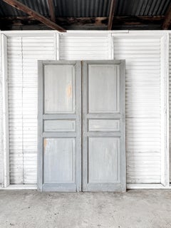 Pair of 19th Century 3 Panel French Wardrobe Doors