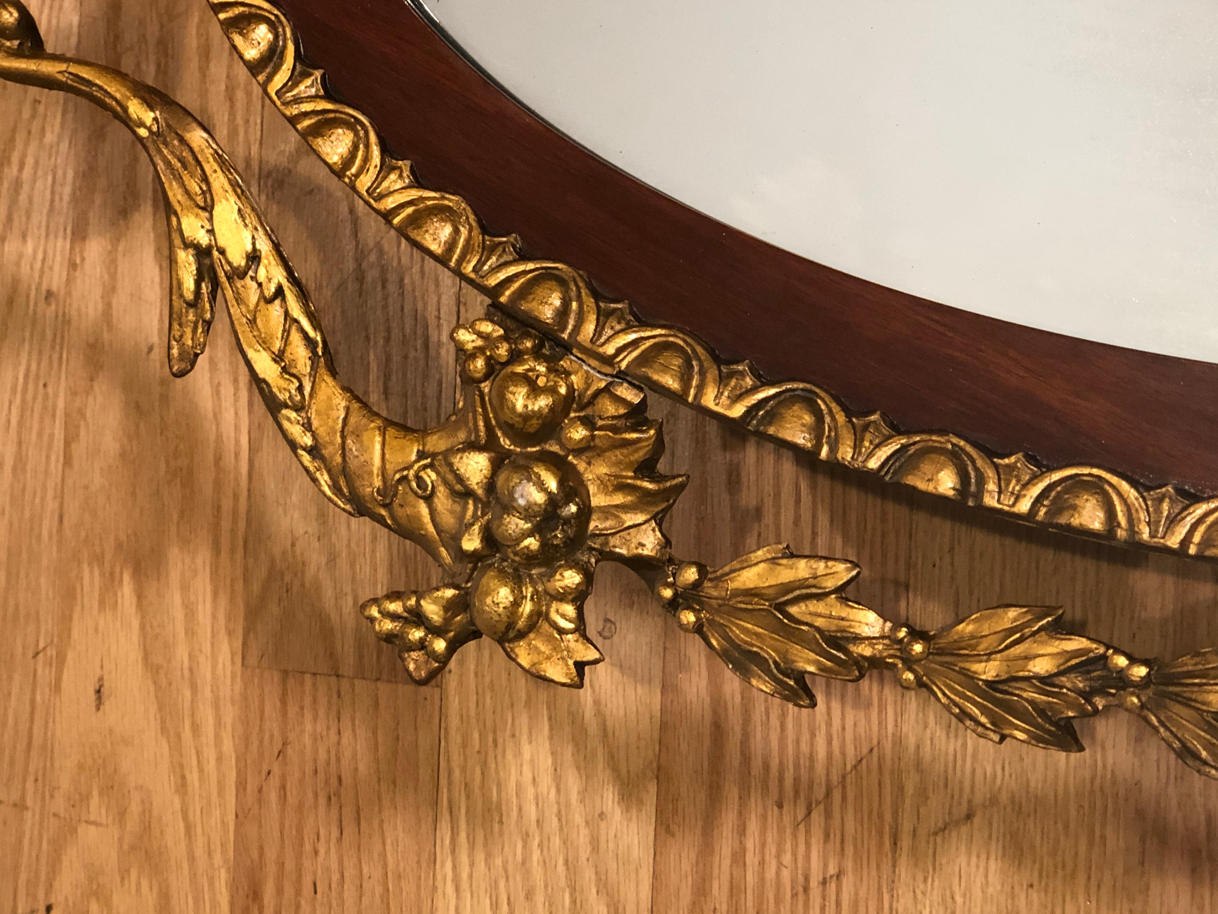 Pair of 19th Century Adam Style Giltwood Mirrors In Good Condition In Norwood, NJ