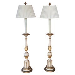 Pair of 19th Century Altar Stick Floor Lamps