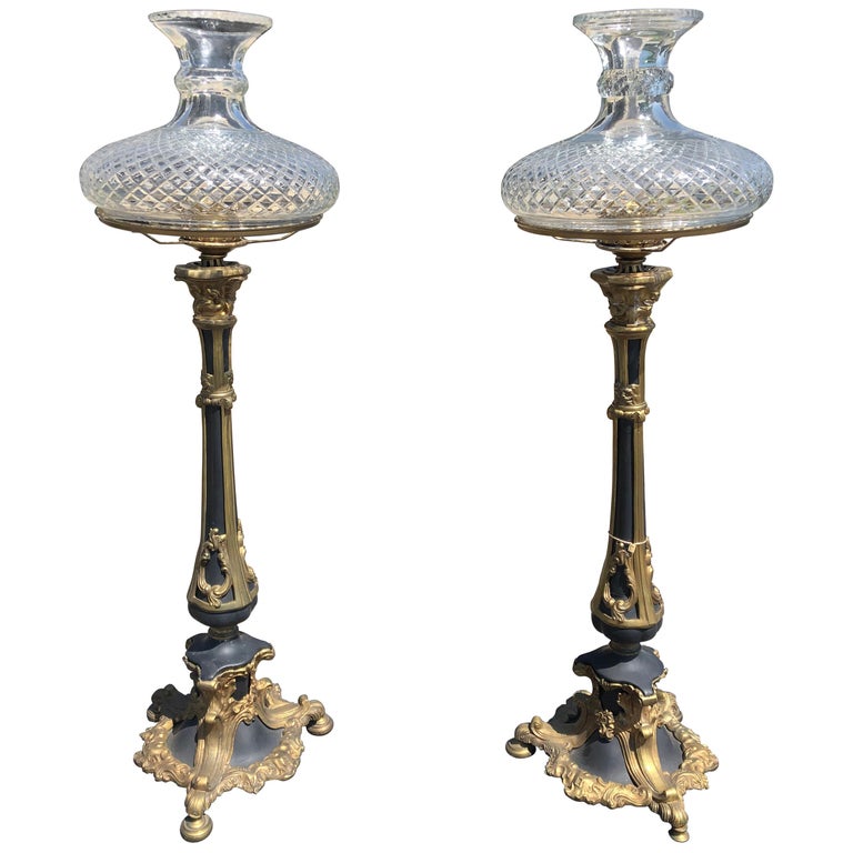 Paar amerikanische Astral-Lampen aus Bronze des 19. Jahrhunderts im Angebot  bei 1stDibs | amerikanische lampen