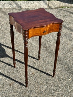 Pair of 19th Century American Federal Birch Side or End Tables