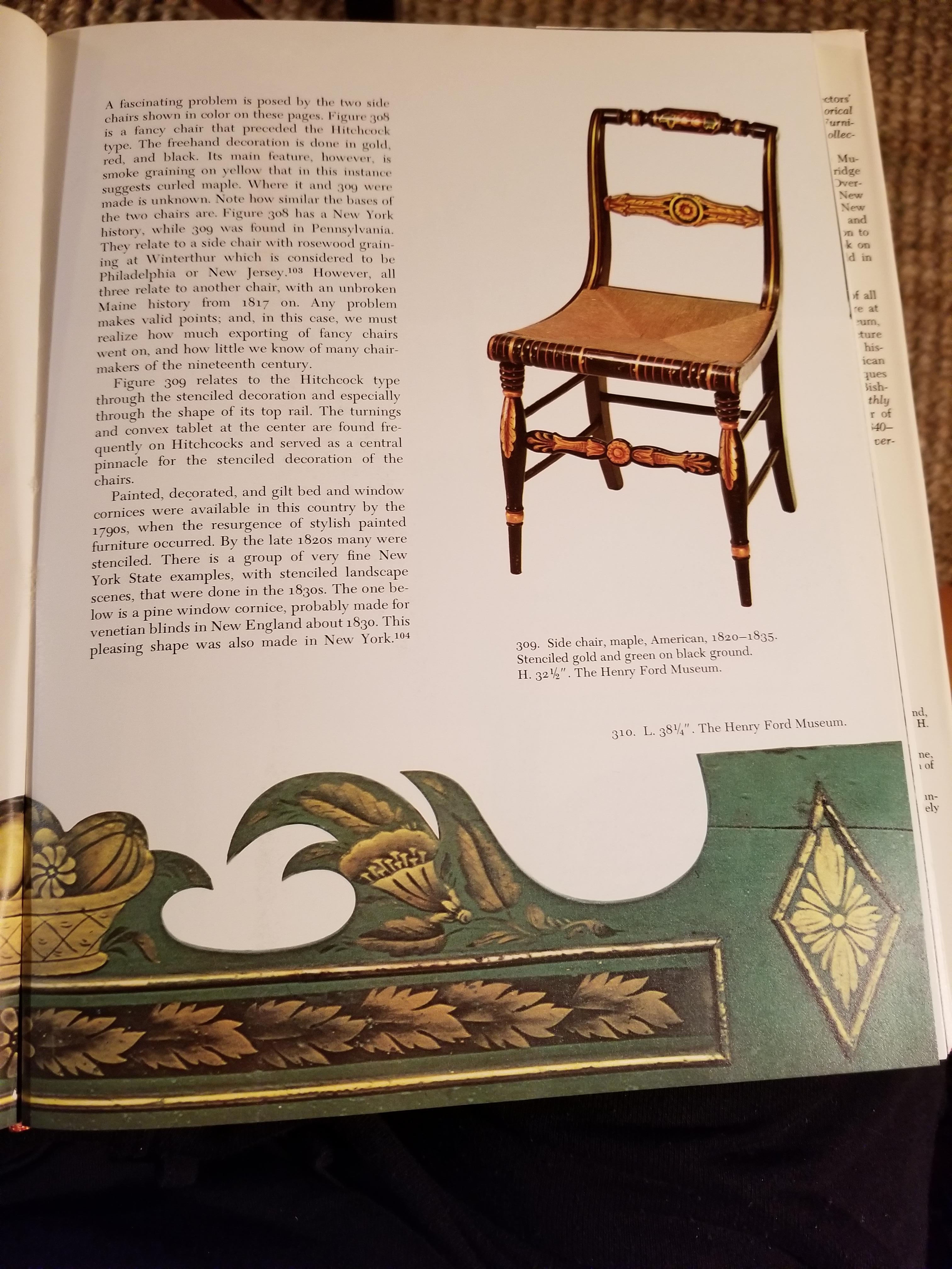 Paire de chaises d'appoint américaines du 19ème siècle:: en bois doré et sérigraphié en vente 1