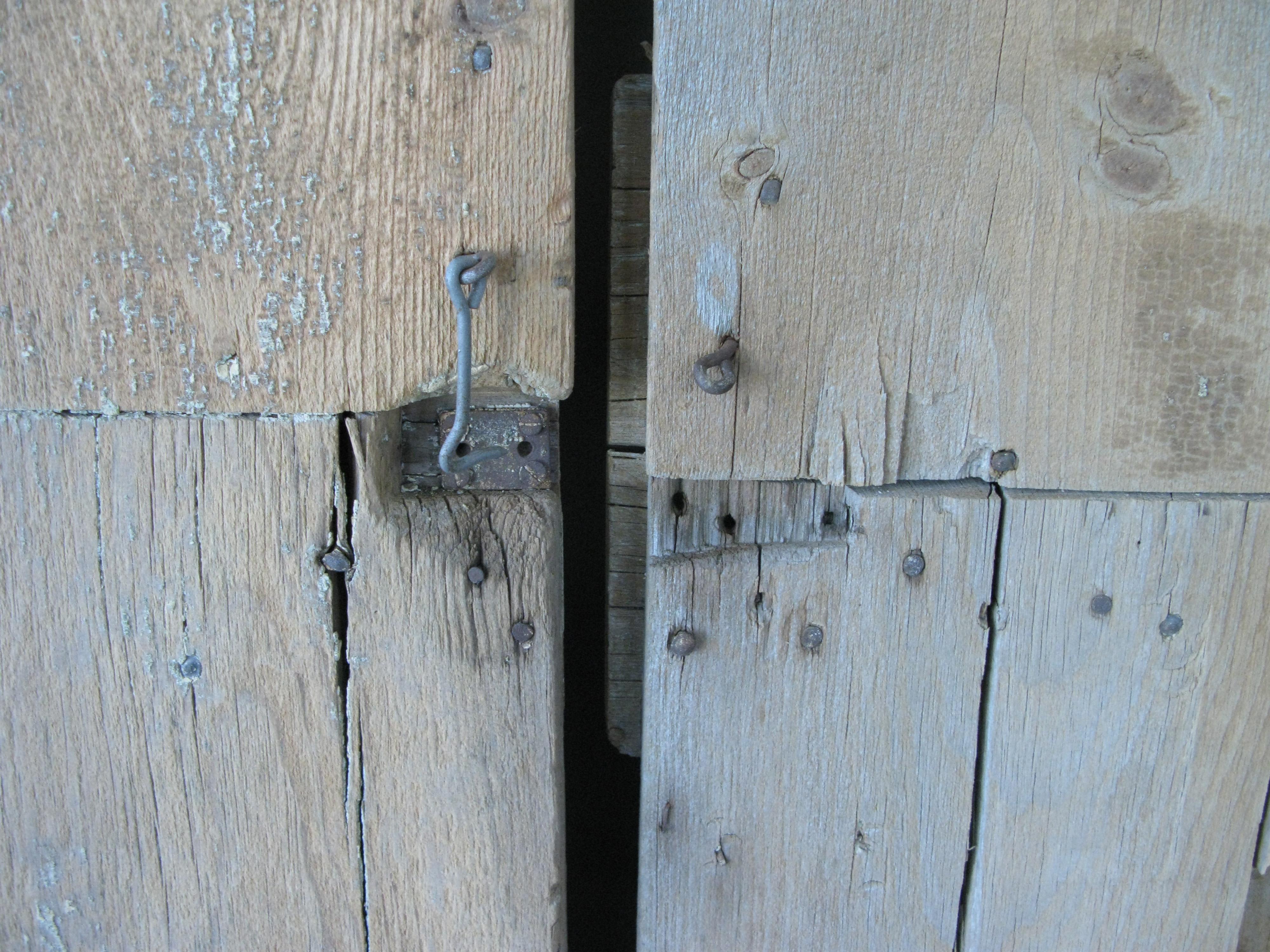 Hardwood Pair of 19th Century American Gothic Barn Doors