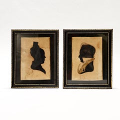 Pair of 19th-century American Hollow Cut Silhouettes