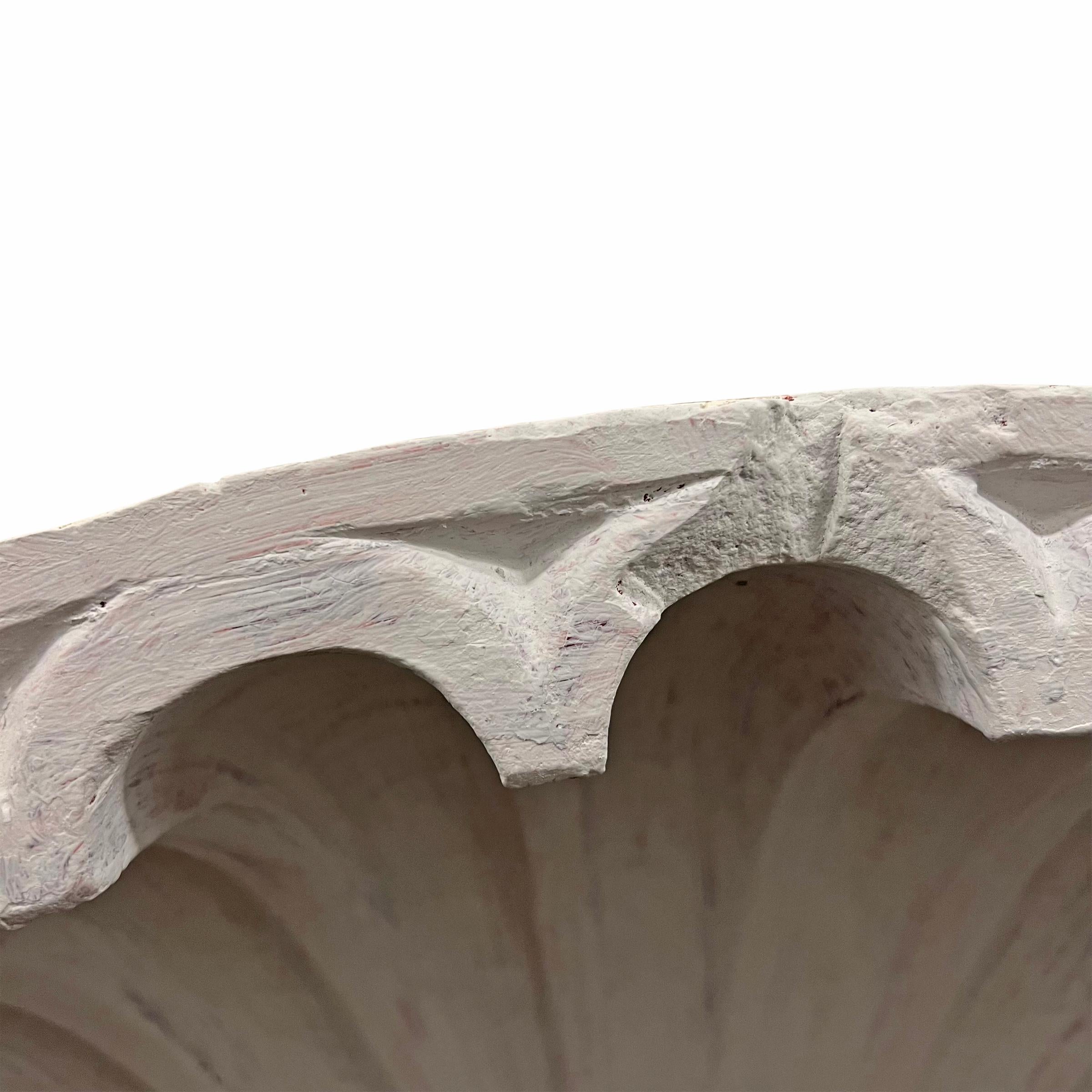 Pair of 19th Century American Plaster Shell Niche or Door Caps For Sale 5