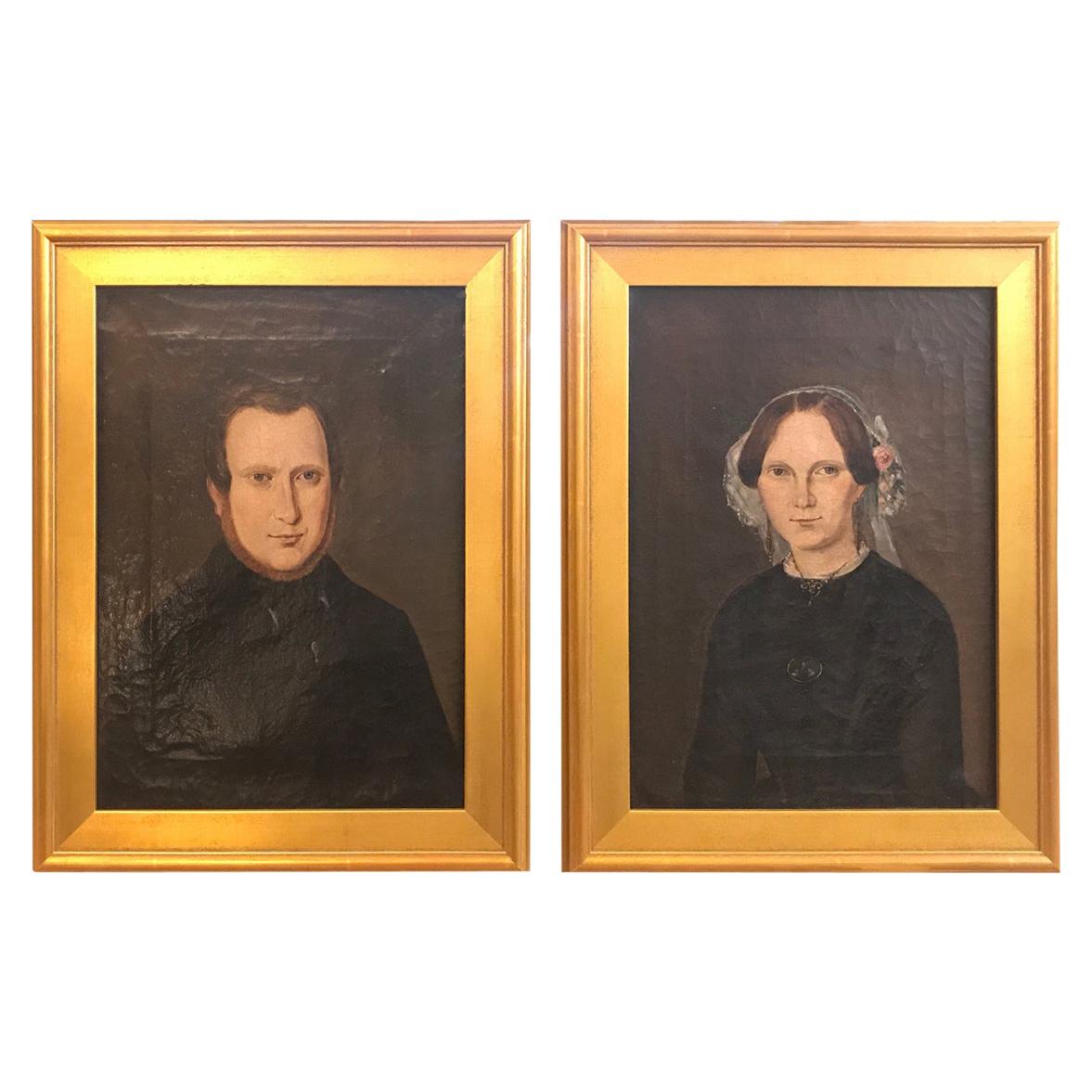 Pair of 19th Century American Portraits