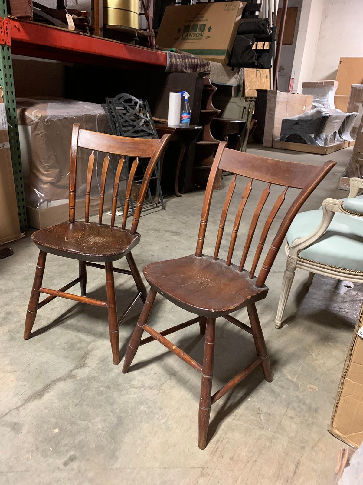 Pair of 19th Century American Side Chairs In Good Condition In Atlanta, GA