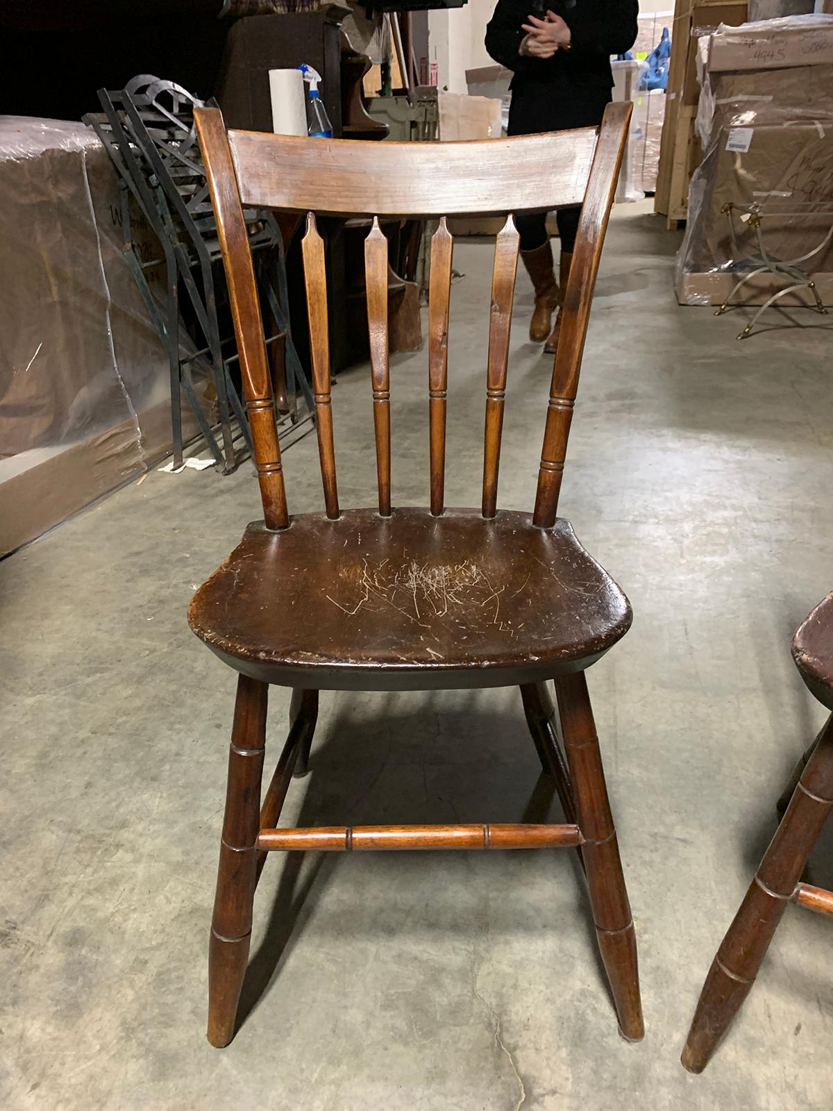 Pair of 19th Century American Side Chairs 1