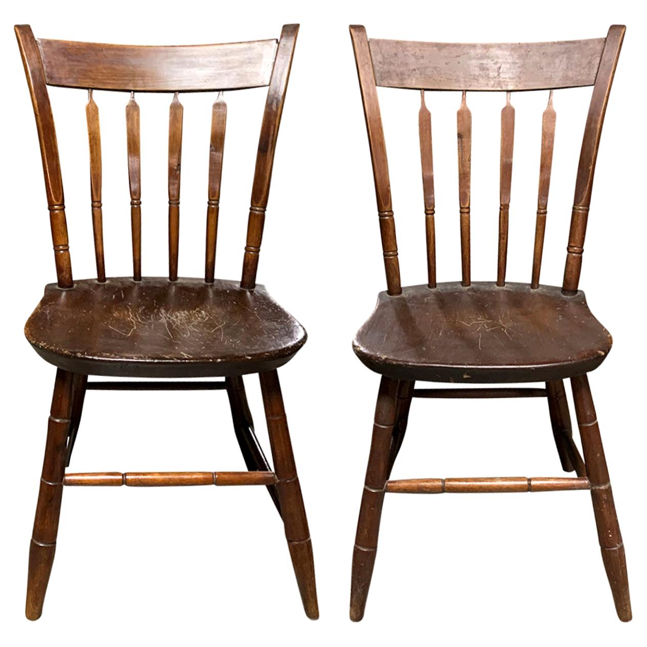 Pair of 19th Century American Side Chairs